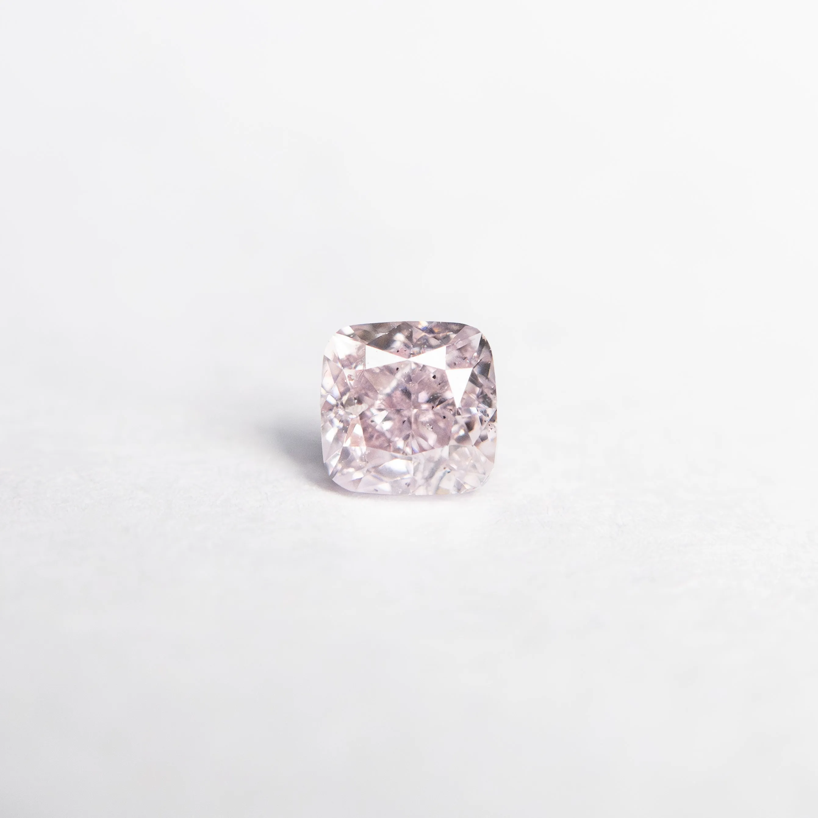 0.21ct 3.09x3.04x2.28mm GIA SI2 Fancy Purplish Pink Cushion Brilliant  24097-01