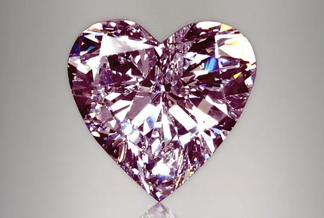 0.35 Carat Heart Pink Lab Diamond