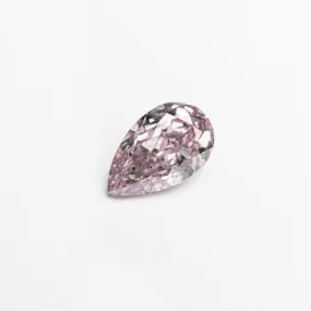 0.50ct 6.68x4.07x2.65mm GIA SI2 Fancy Purplish Pink Pear Brilliant  24125-01