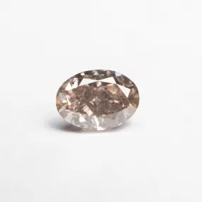 0.90ct 6.72x4.87x3.46mm GIA I1 Fancy Pink-Brown Oval Brilliant  24092-01