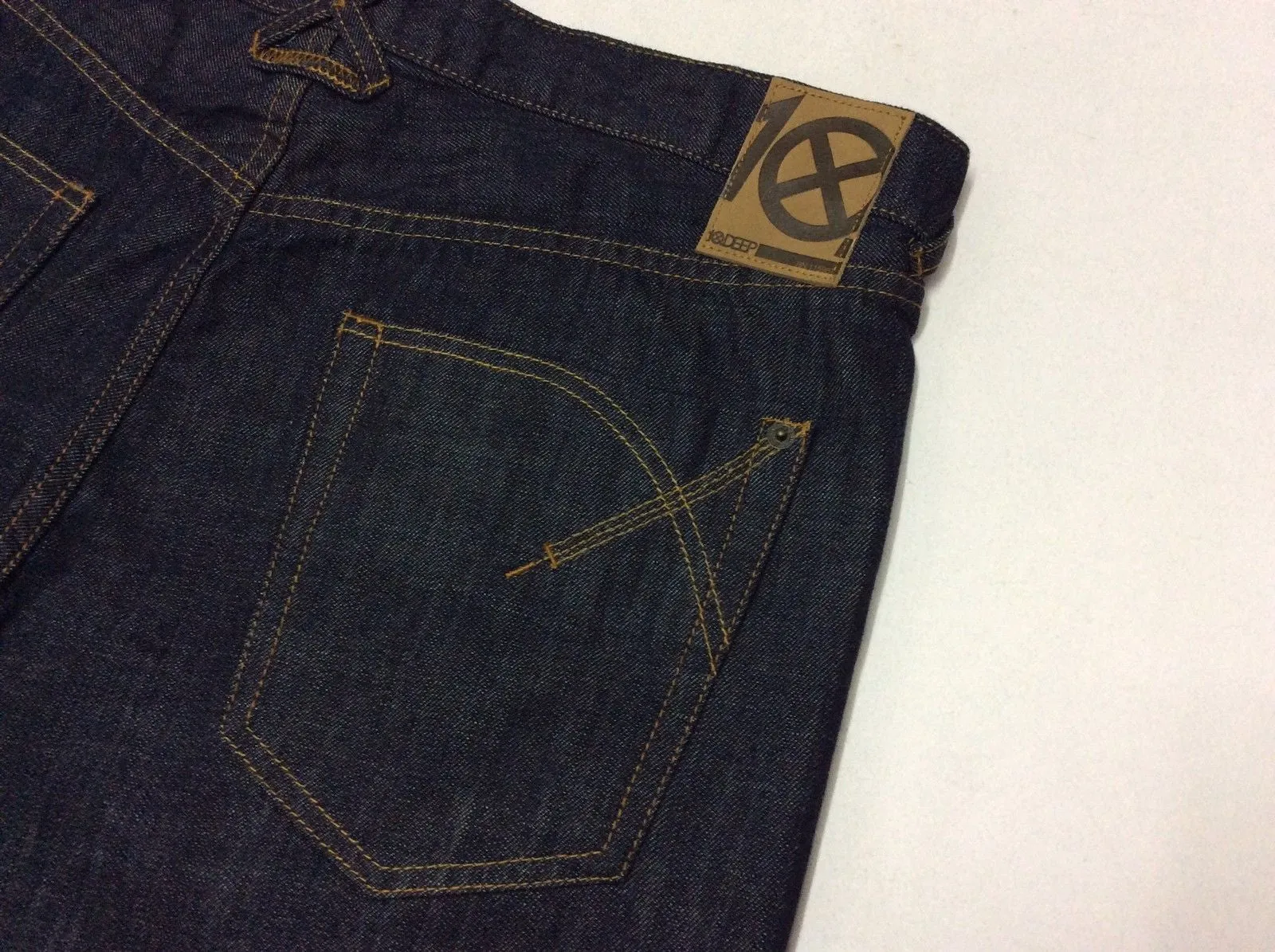 10 Deep Slim Slim Raw Indigo Denim Jean Style # (14TD2010)