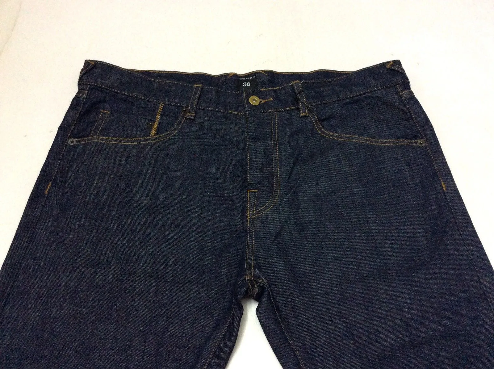 10 Deep Slim Slim Raw Indigo Denim Jean Style # (14TD2010)