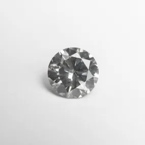 1.01ct 6.45x6.43x3.85mm Fancy Grey Round Brilliant 18989-01