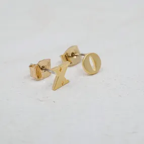 14K Yellow Gold-Filled XO Studs