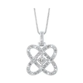 14KT WHITE GOLD DIAMOND (3/4CTW) PENDANT