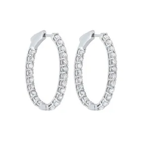 14Kt White Gold Diamond (3Ctw) Earring