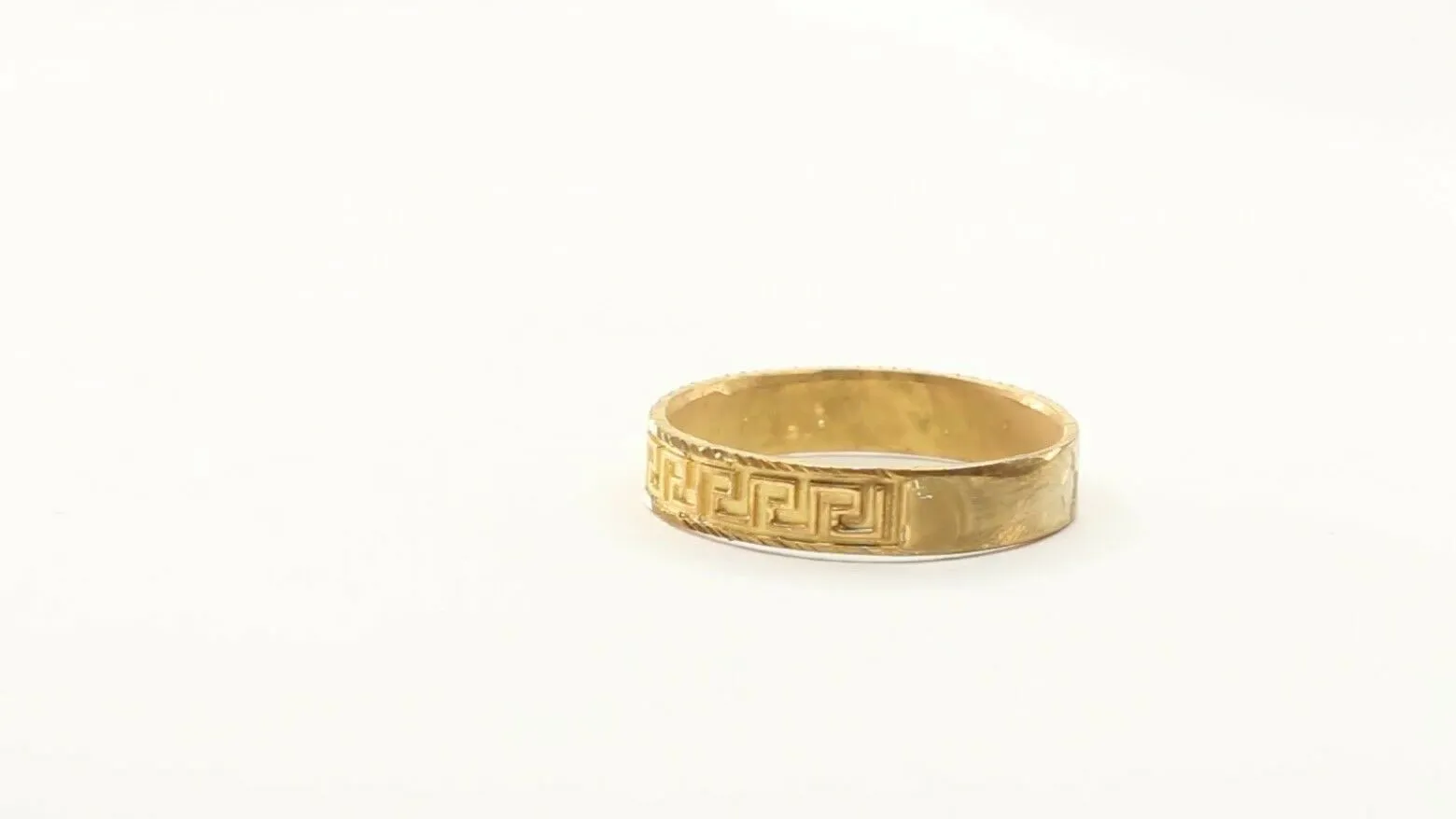 22k Ring Solid Gold ELEGANT Ladies Designer Band SIZE 10.5 RESIZABLE r2325