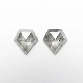 2pc 0.72cttw 5.61x5.54x1.88mm Shield Rosecut Matching Pair 18936-03