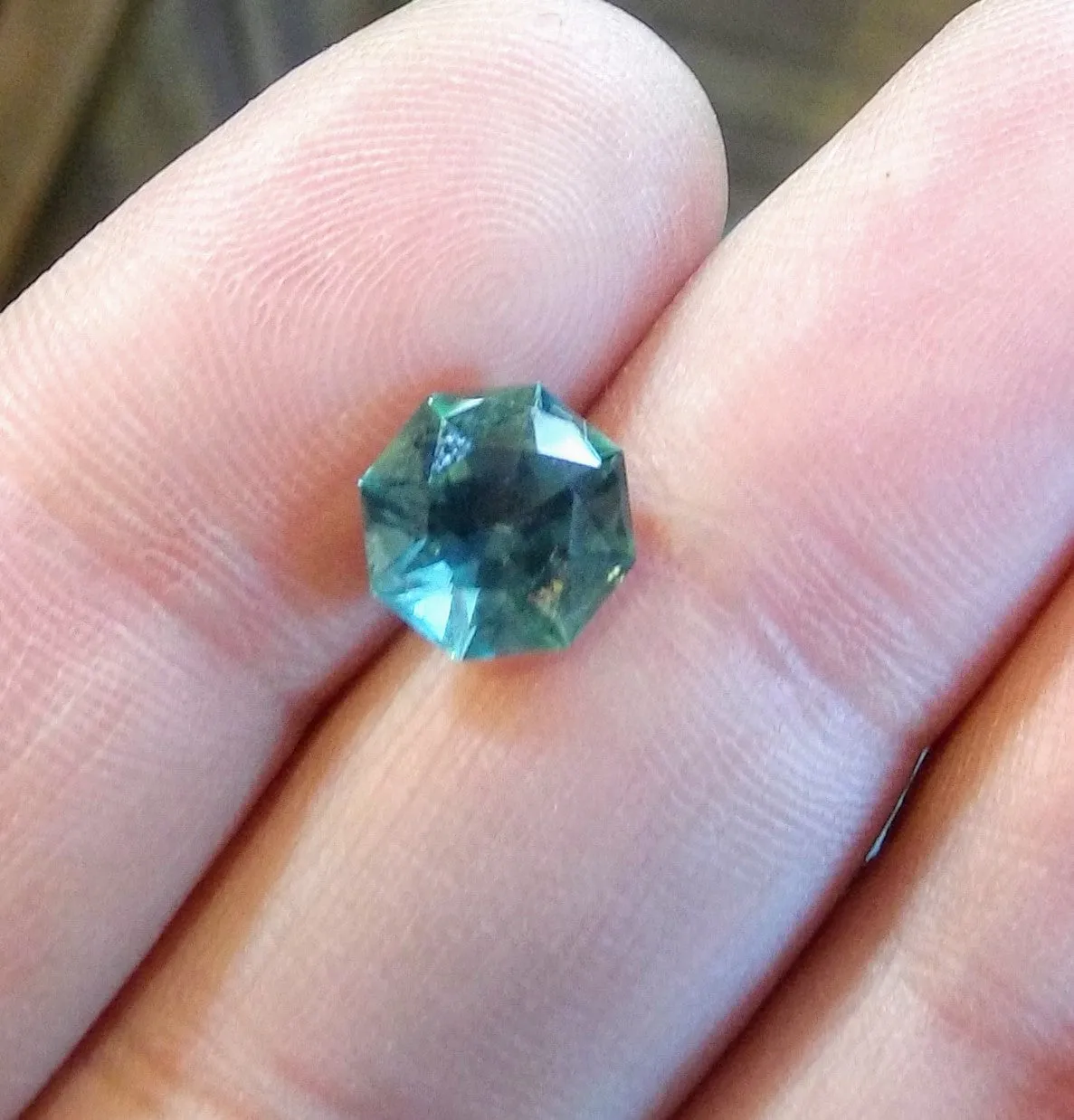 3.33ct INSANE GREEN/BLUE MONTANA SAPPHIRE