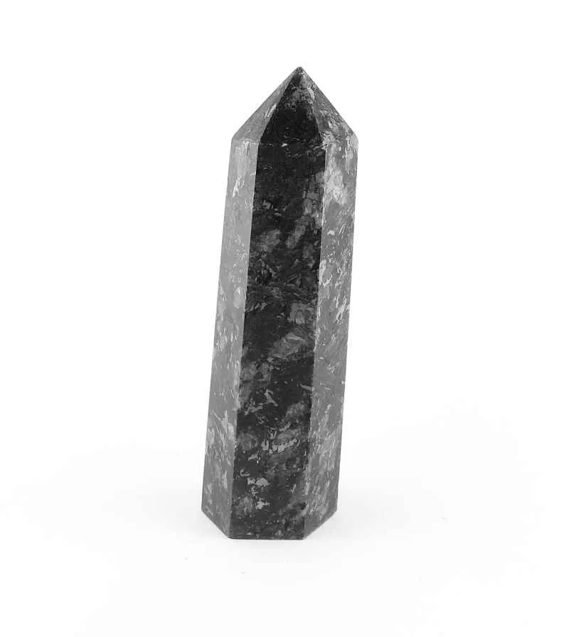 6-Sided Black Biotite Point or Obelisk