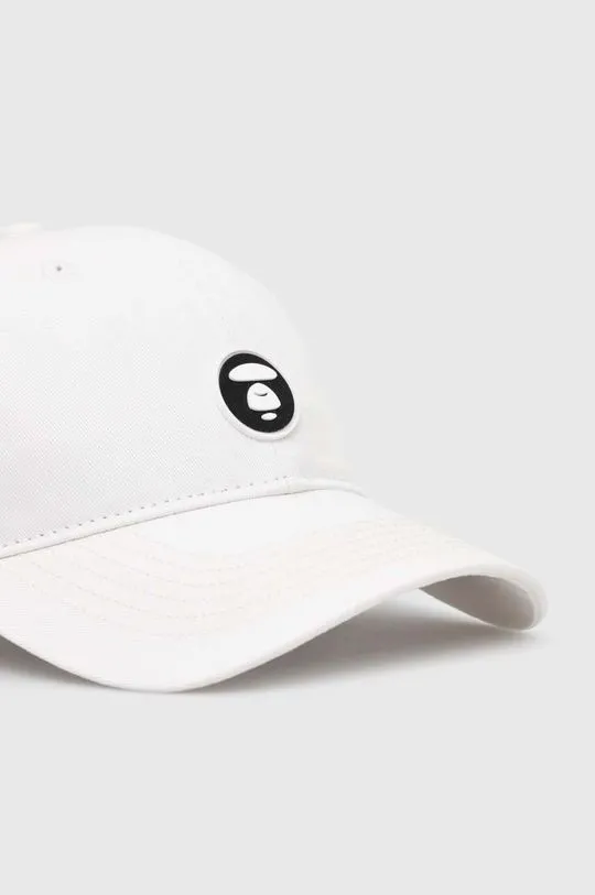 AAPE cotton baseball cap Cotton white color ACP4865