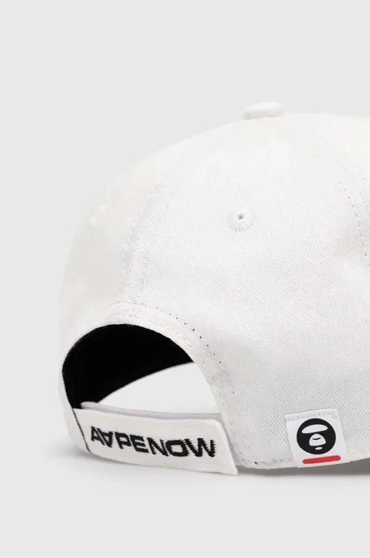 AAPE cotton baseball cap Cotton white color ACP4865