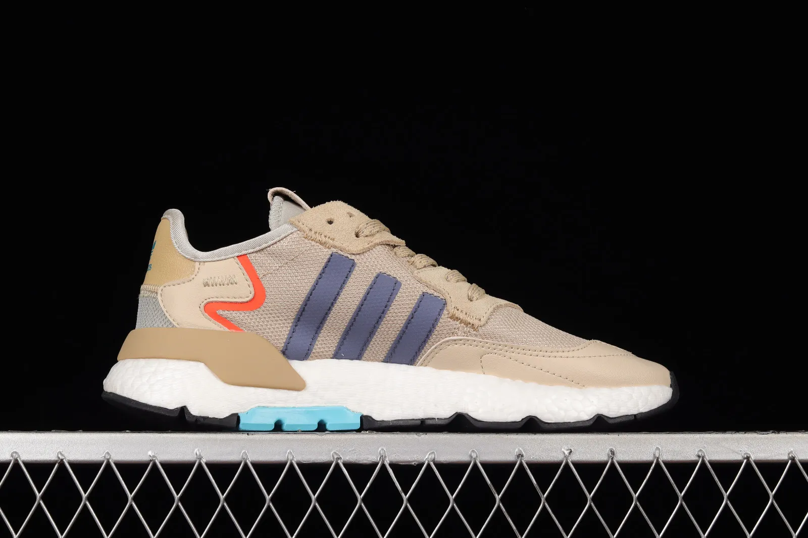 Adidas Nite Jogger Boost Brown Cloud White Blue FW6703