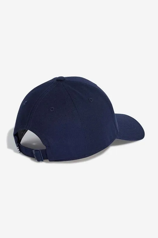 adidas Originals cotton baseball cap navy blue color