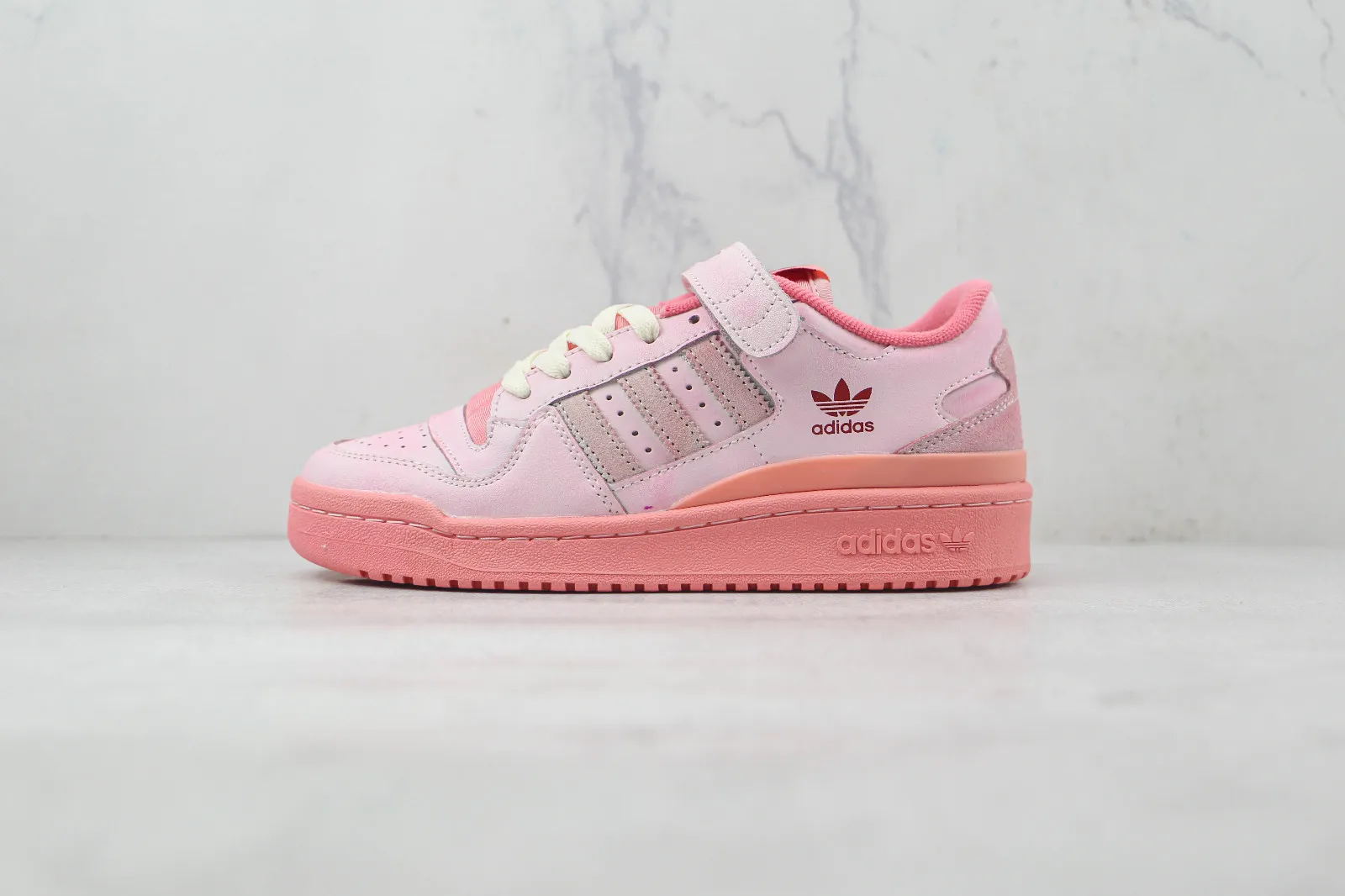 Adidas Originals Forum 84 Low Pink at Home Cream White Team Power Red GY6980