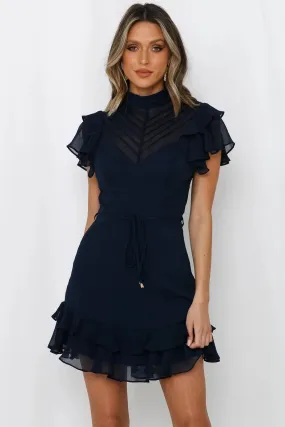 Alma Dress - Navy