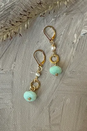 Amazonite + Gold