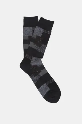 Anonymous Ism Patchwork Crew Socks (Black)