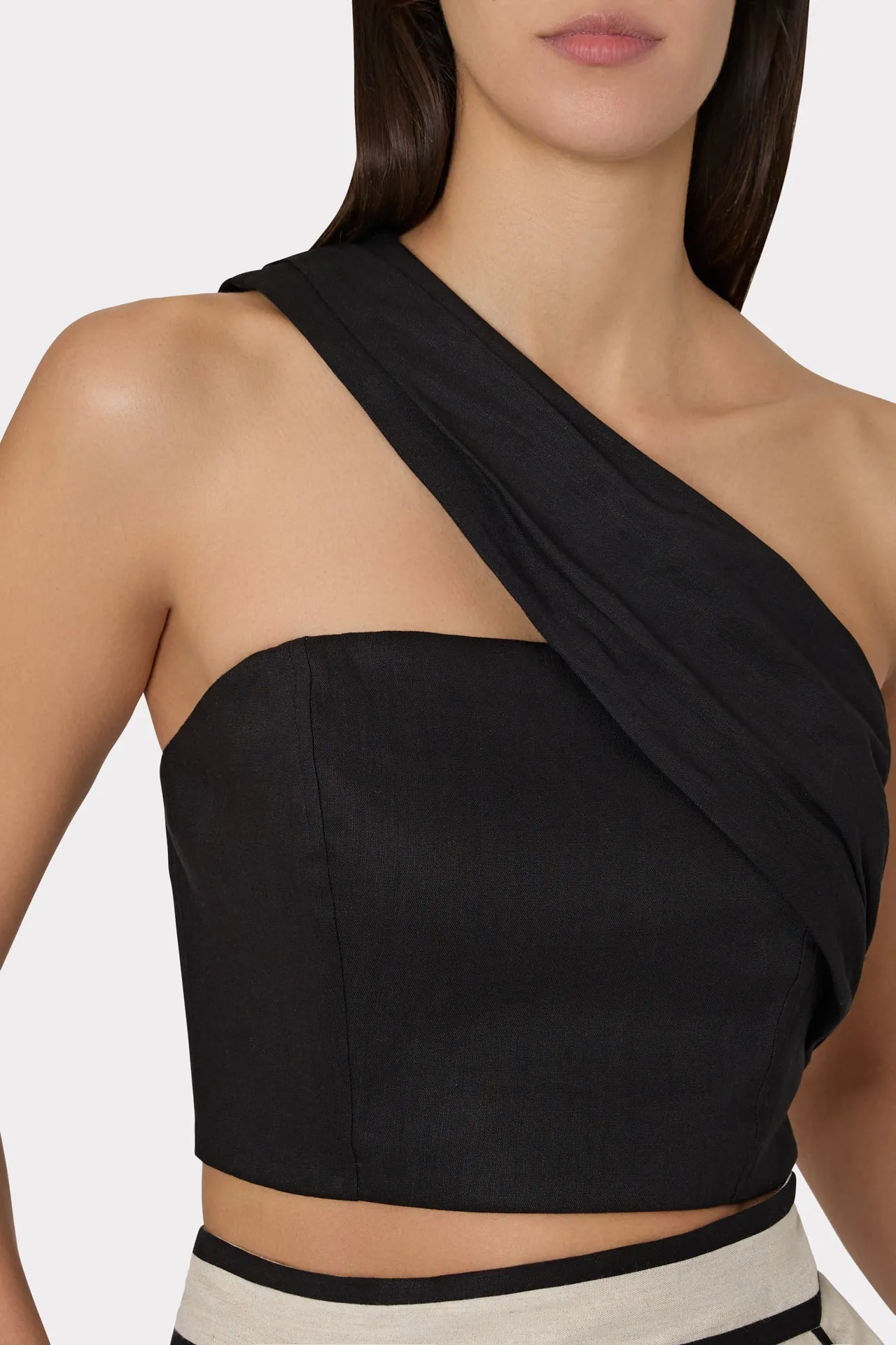 Arantza Draped One Shoulder Top