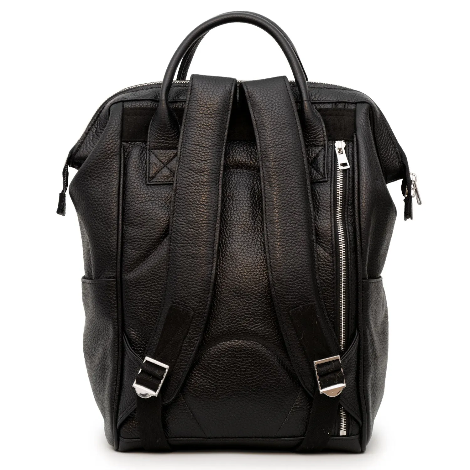 Arden: Black Leather Backpack