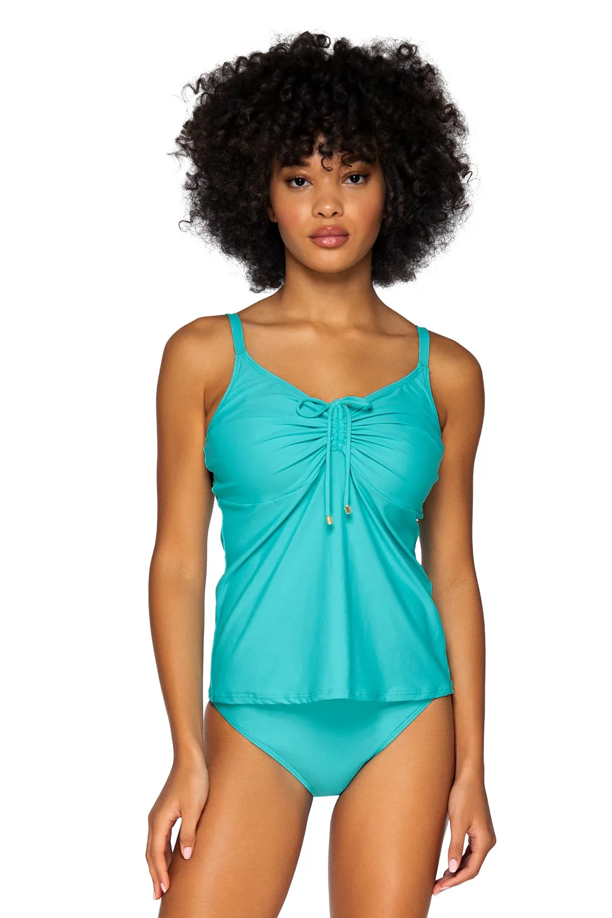 Avery Over The Shoulder Tankini Top (D+ Cup)