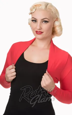 Banned Rockabilly Roxie Bolero in Red