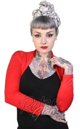 Banned Rockabilly Roxie Bolero in Red