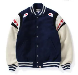 BAPE Shark Shoulder Varsity Jacket