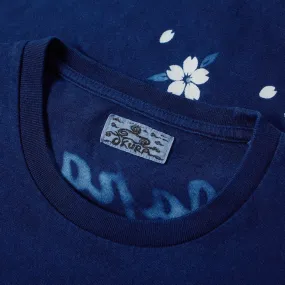 Blue Blue Japan Bassen Sakura Souvenir TeeIndigo