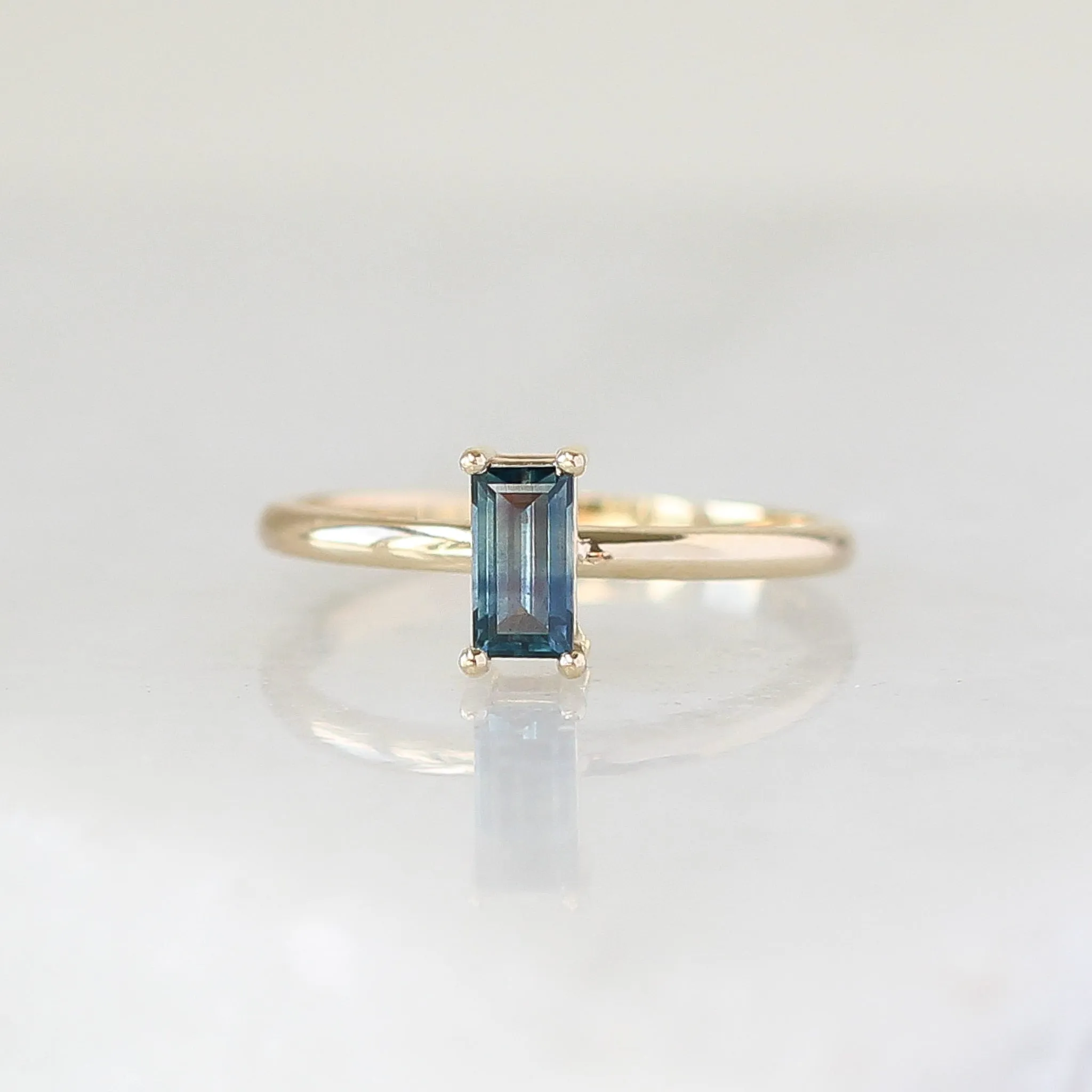 Blue Sapphire Ring Stacker