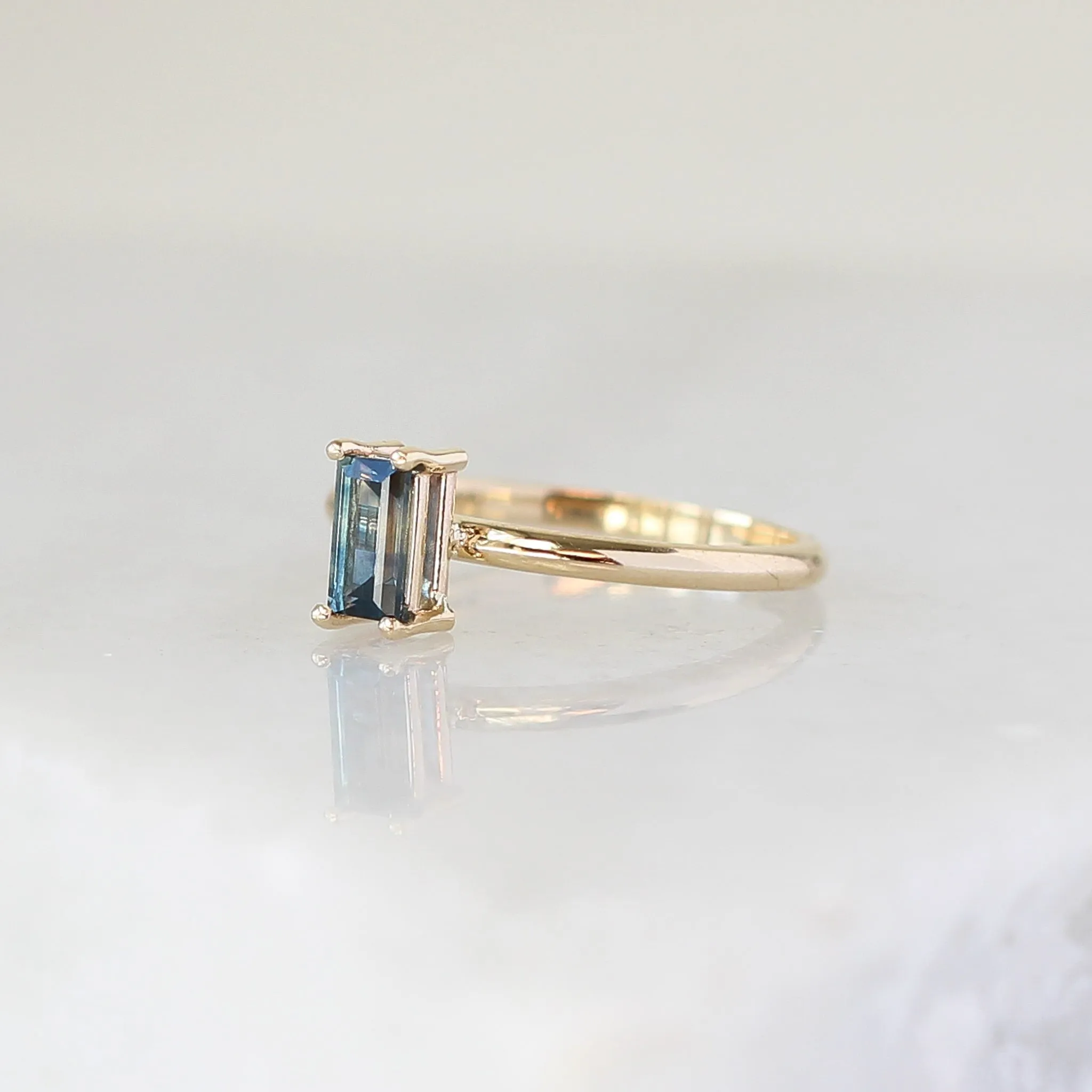 Blue Sapphire Ring Stacker