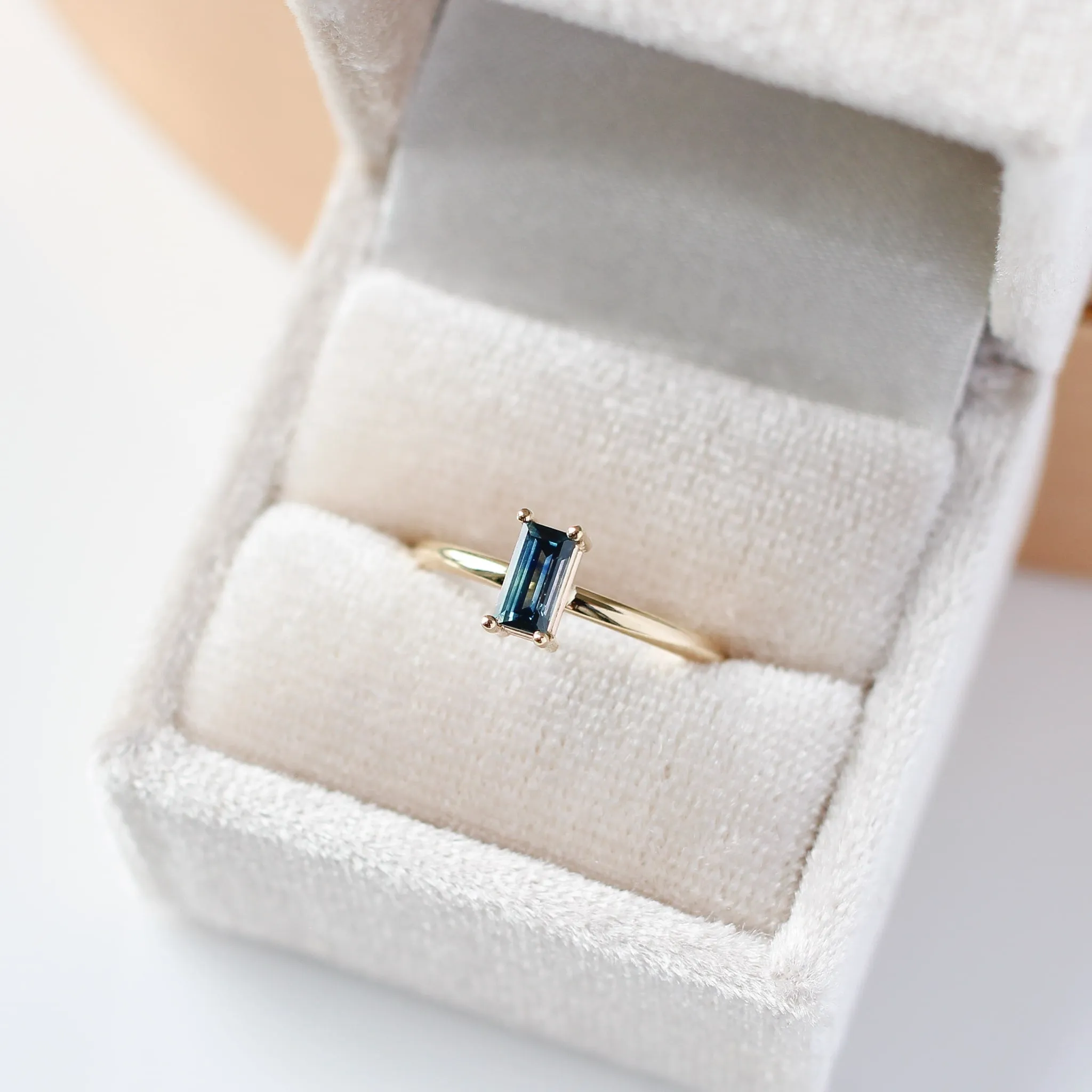 Blue Sapphire Ring Stacker