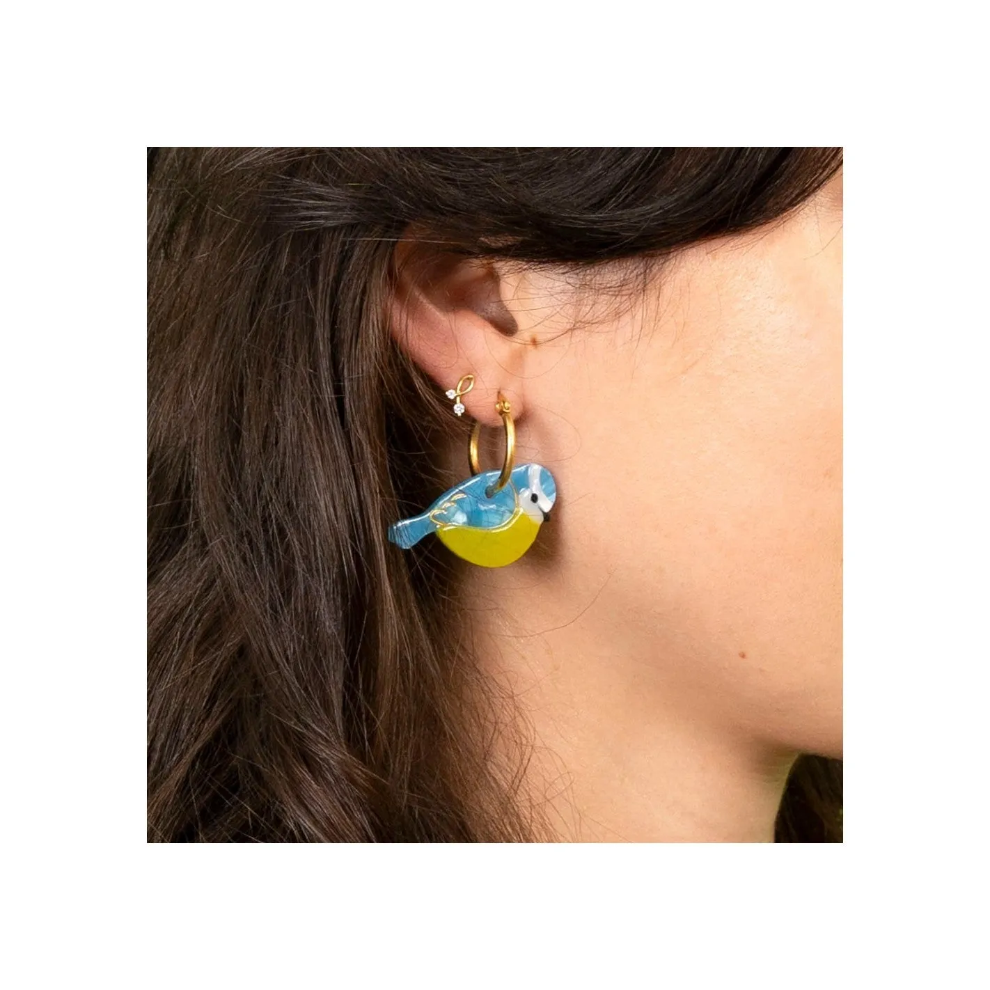 BLUE TITS EARRINGS