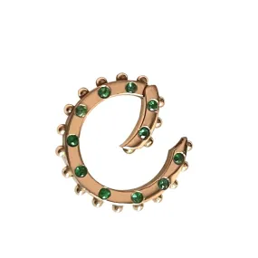 BOHEME EMERALD CLICKER ROSE GOLD