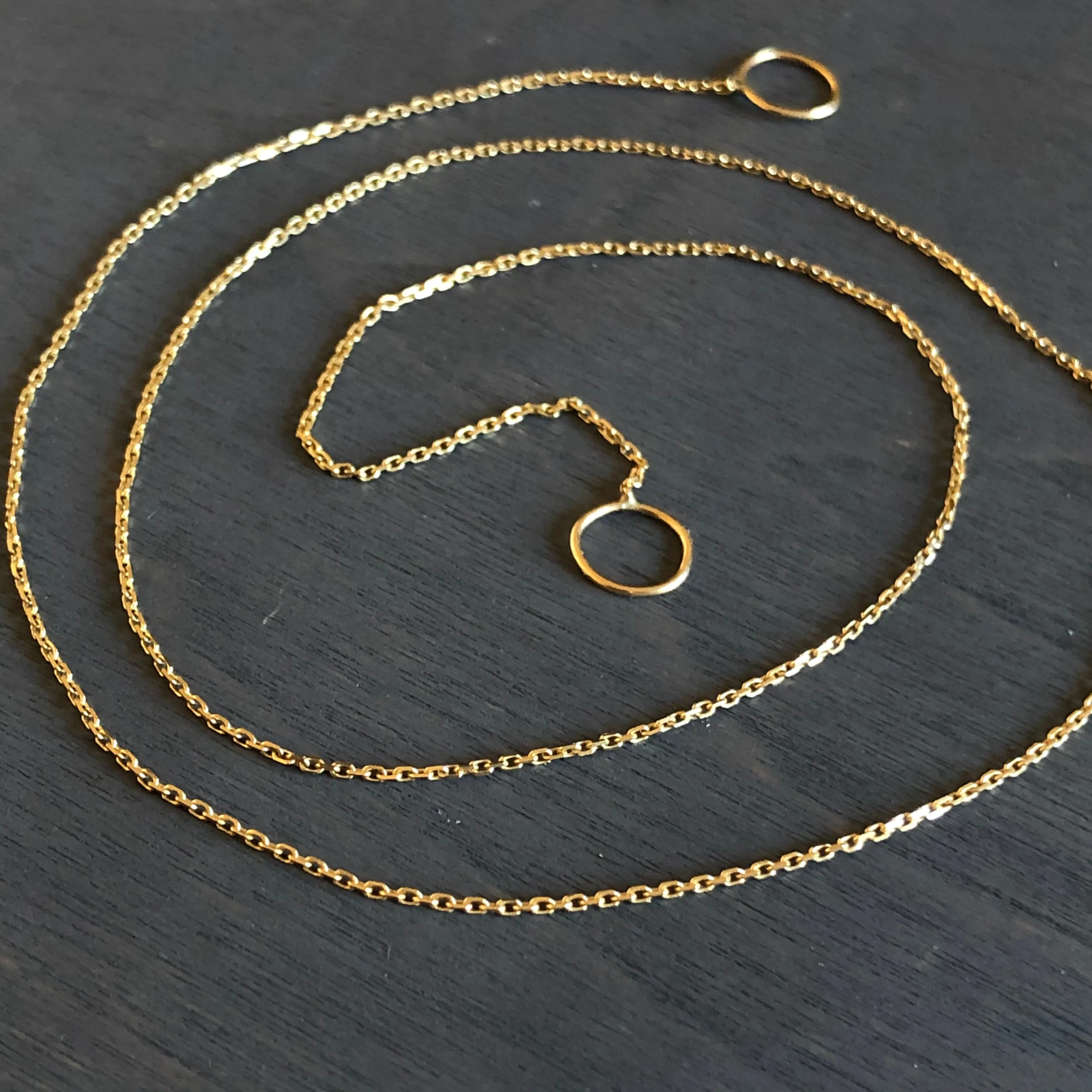 BOHEME WHISPERTHIN LINK GOLD OPEN CHAIN