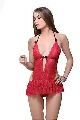 Bold Desire Babydoll Set Red #778