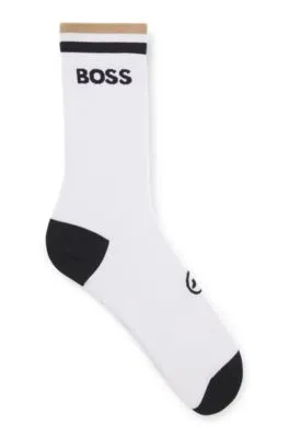 BOSS x ASSOS moisture-wicking cycling socks with seamless construction