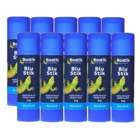 Bostik Blue Glue Sticks 21g 10 Pack