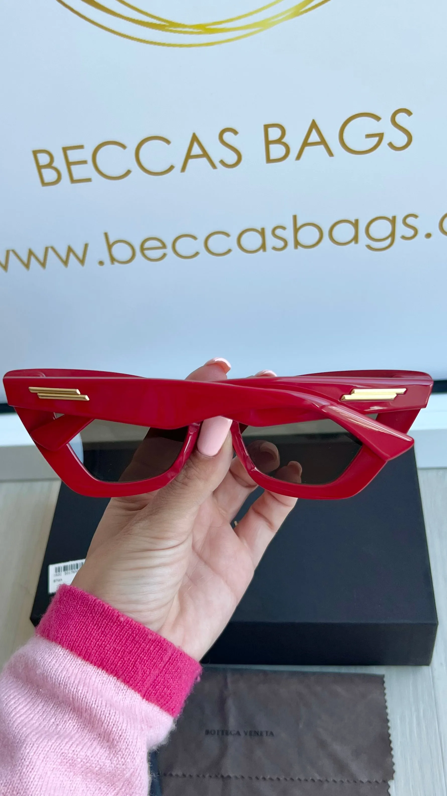 Bottega Veneta Cat Eye Sunglasses