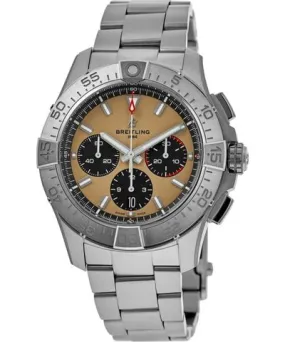 Breitling Avenger B01 Chronograph 44 Brown Dial Stainless Steel Men's Watch AB0147101A1A1