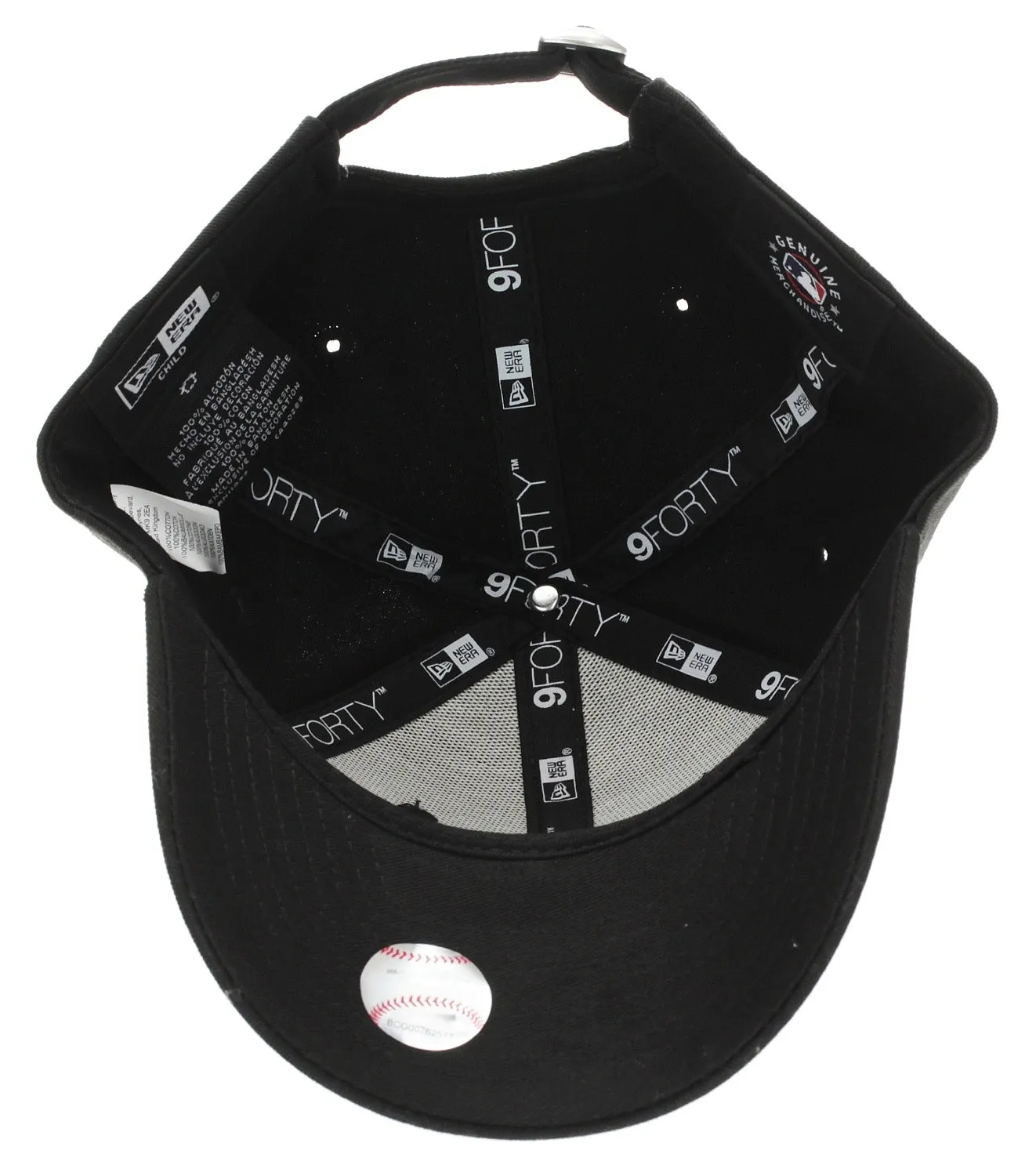 cap New Era 9FO The League Ess. MLB New York Yankees Child - Black/Black - kid´s