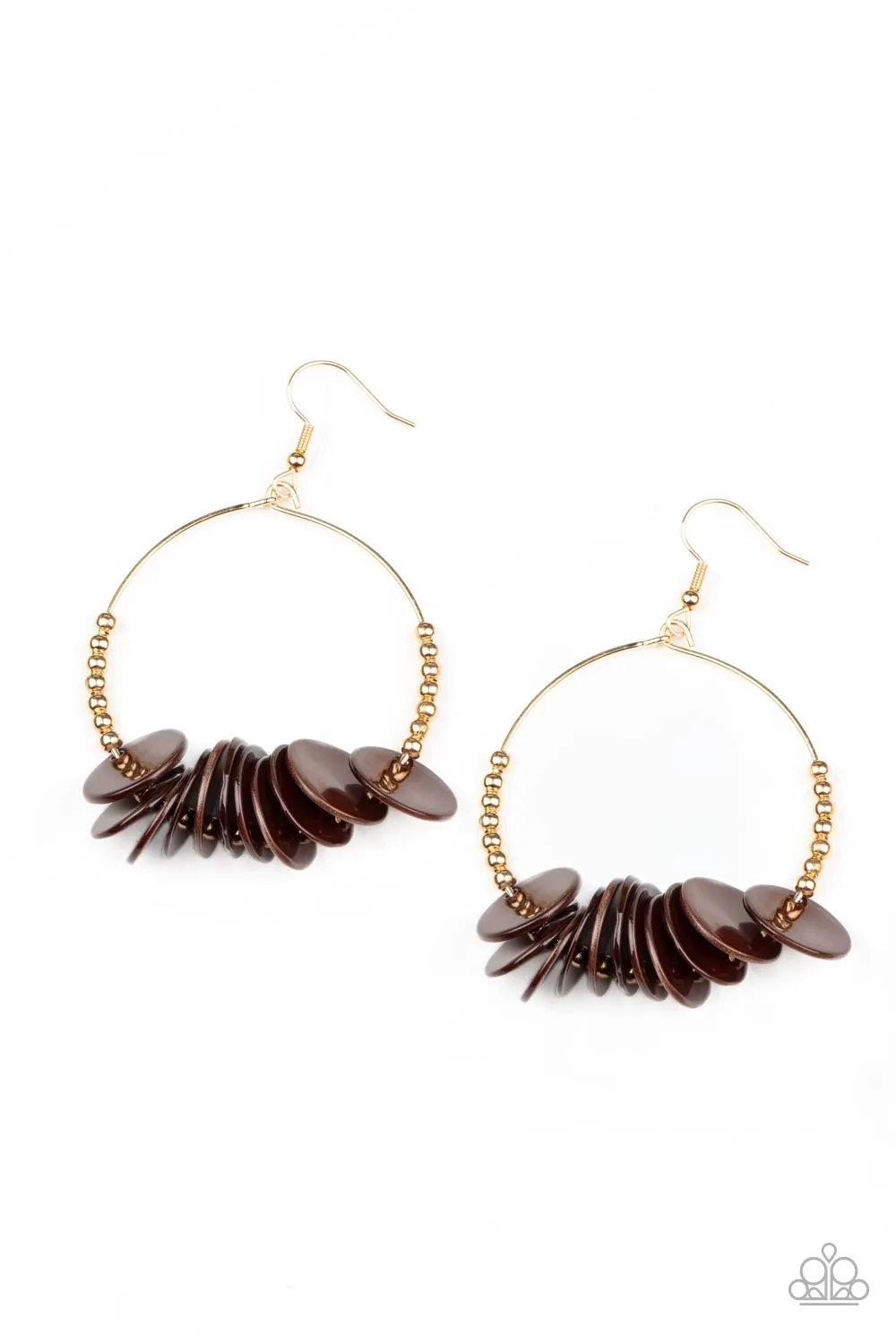 Caribbean Cocktail - Brown Earring