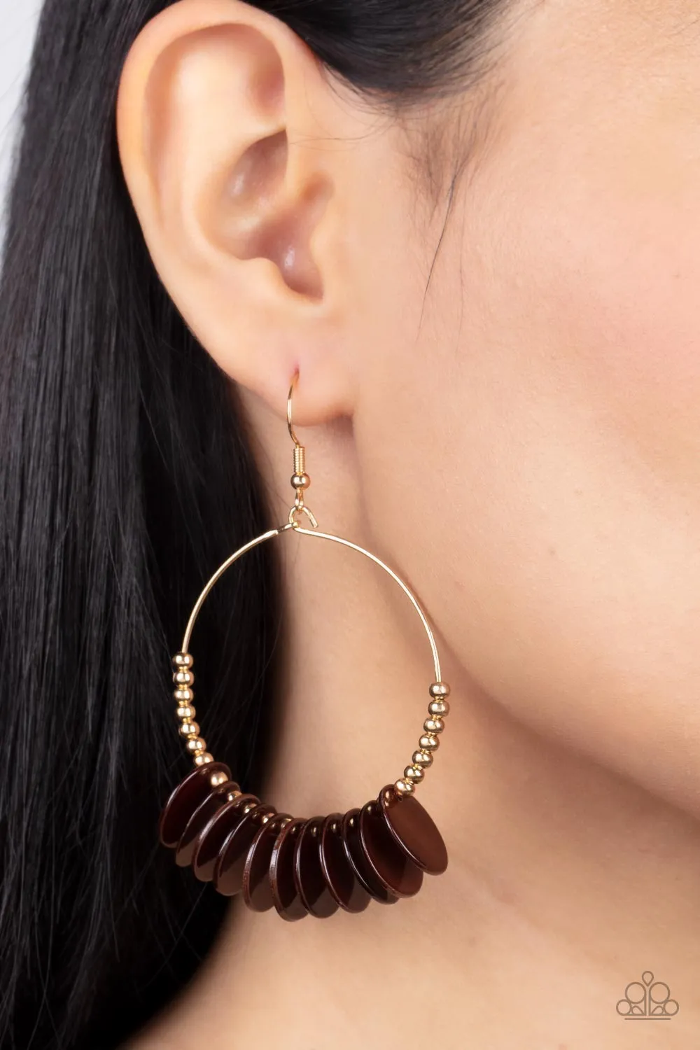 Caribbean Cocktail - Brown Earring