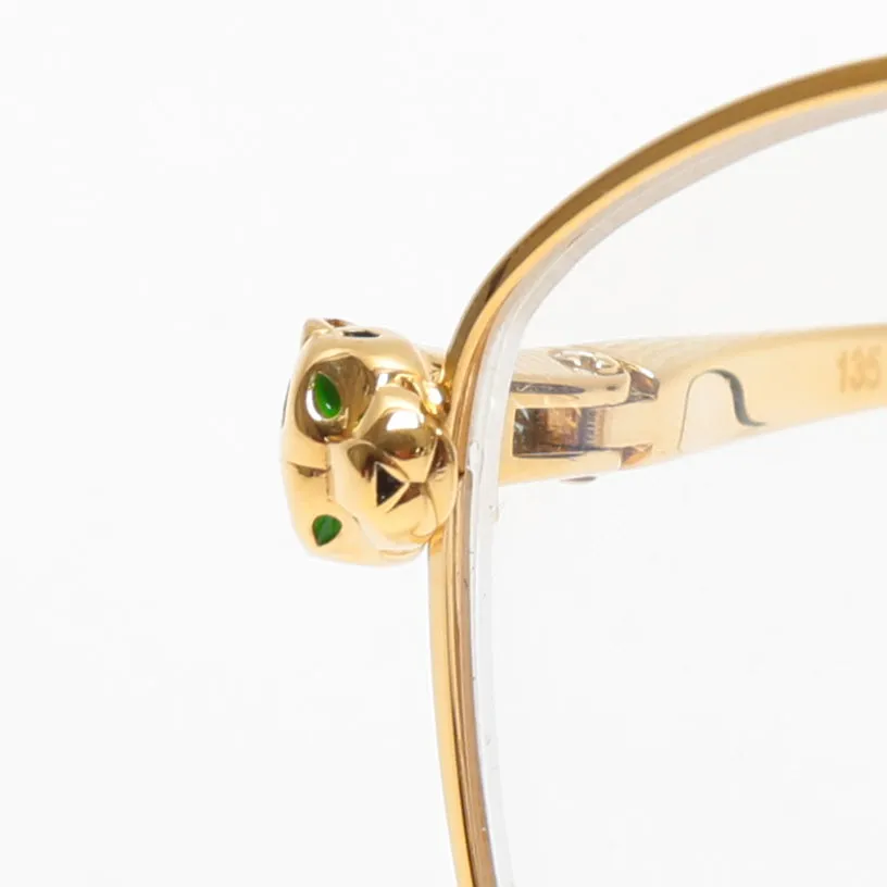 CARTIER Panthere Gold Rim Eyeglasses