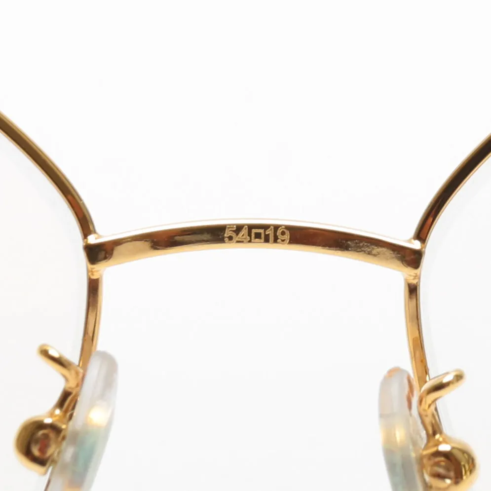 CARTIER Panthere Gold Rim Eyeglasses