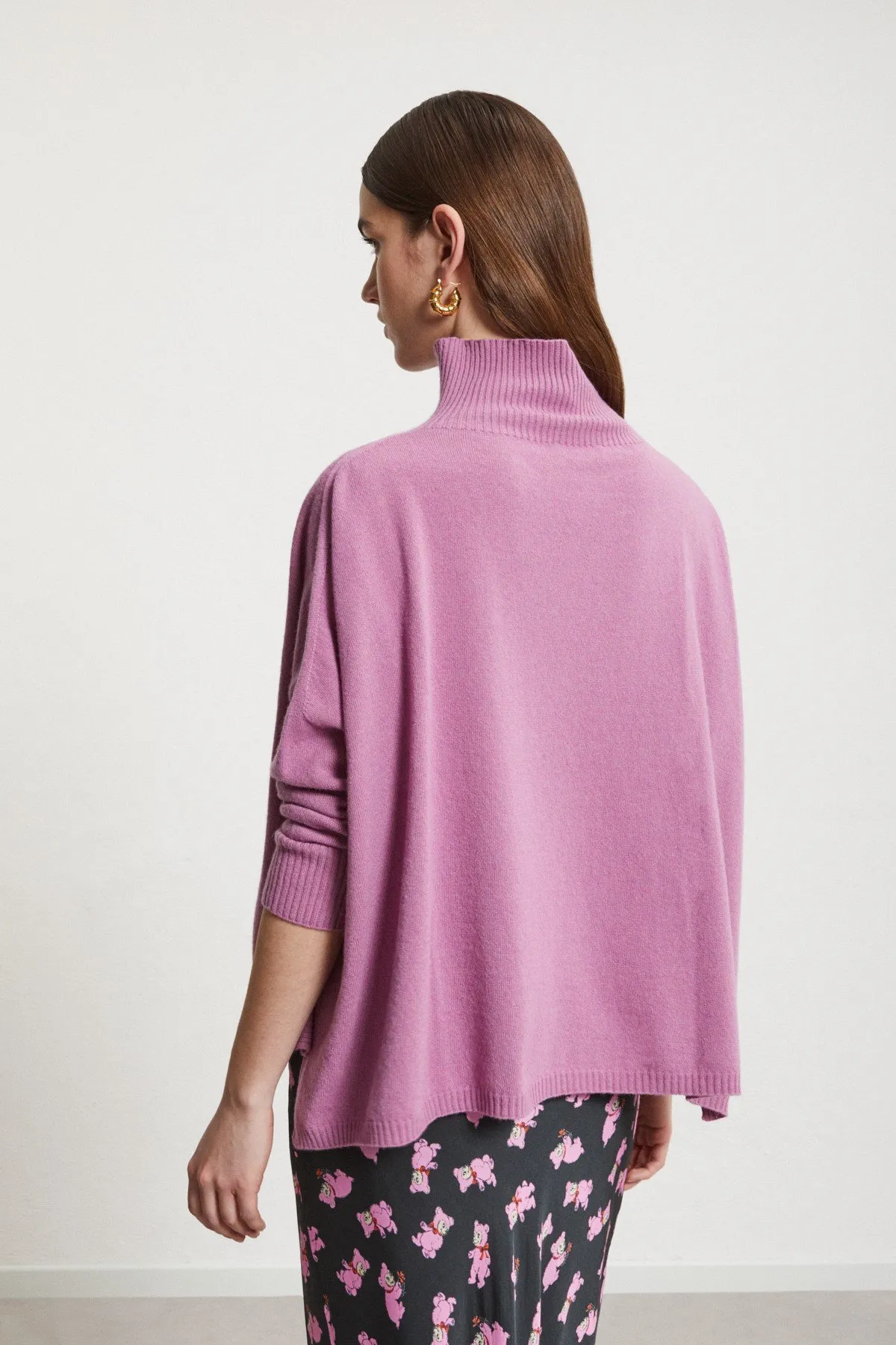 Cashmere blend flared jumper