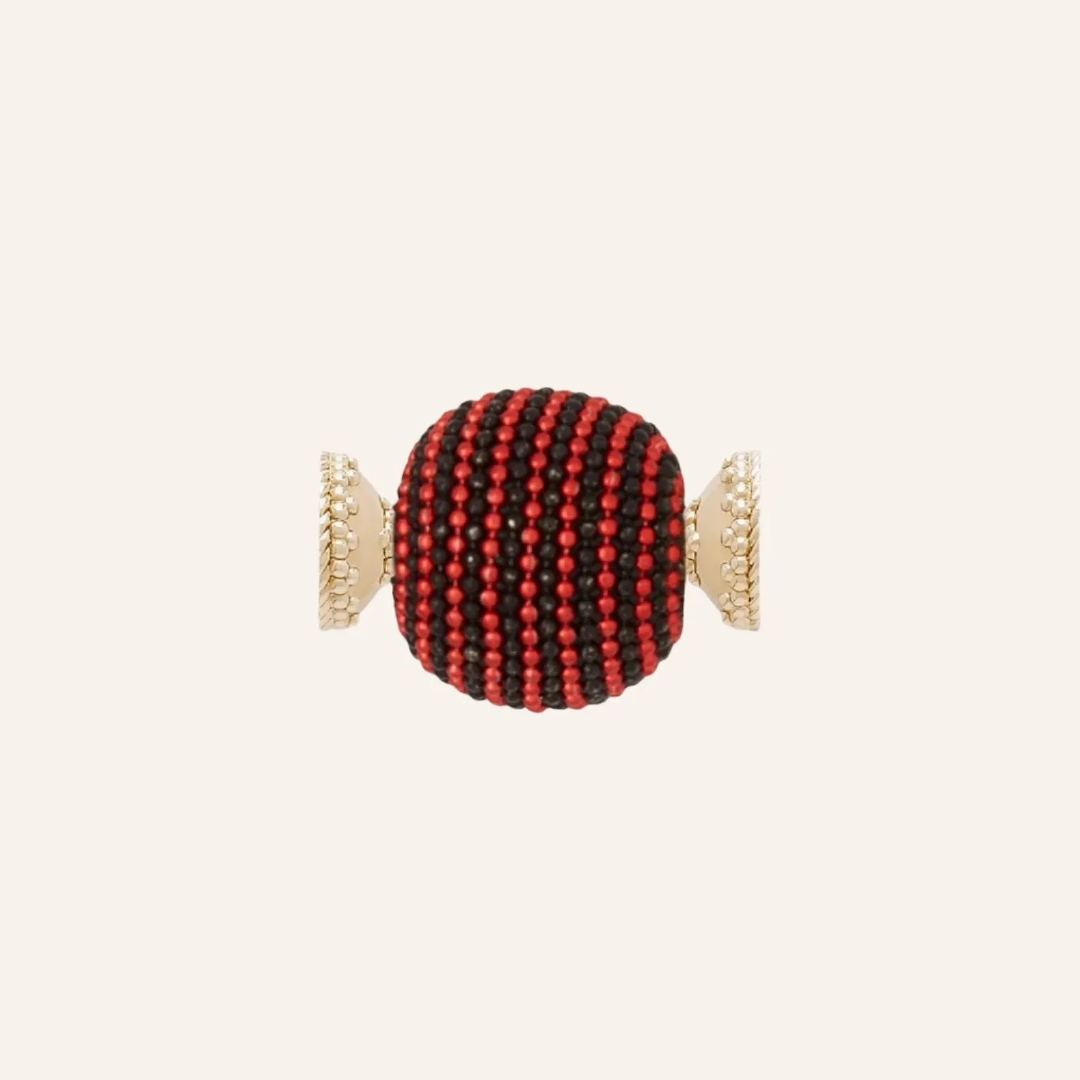 Caviar Red & Black Bead 25mm Centerpiece