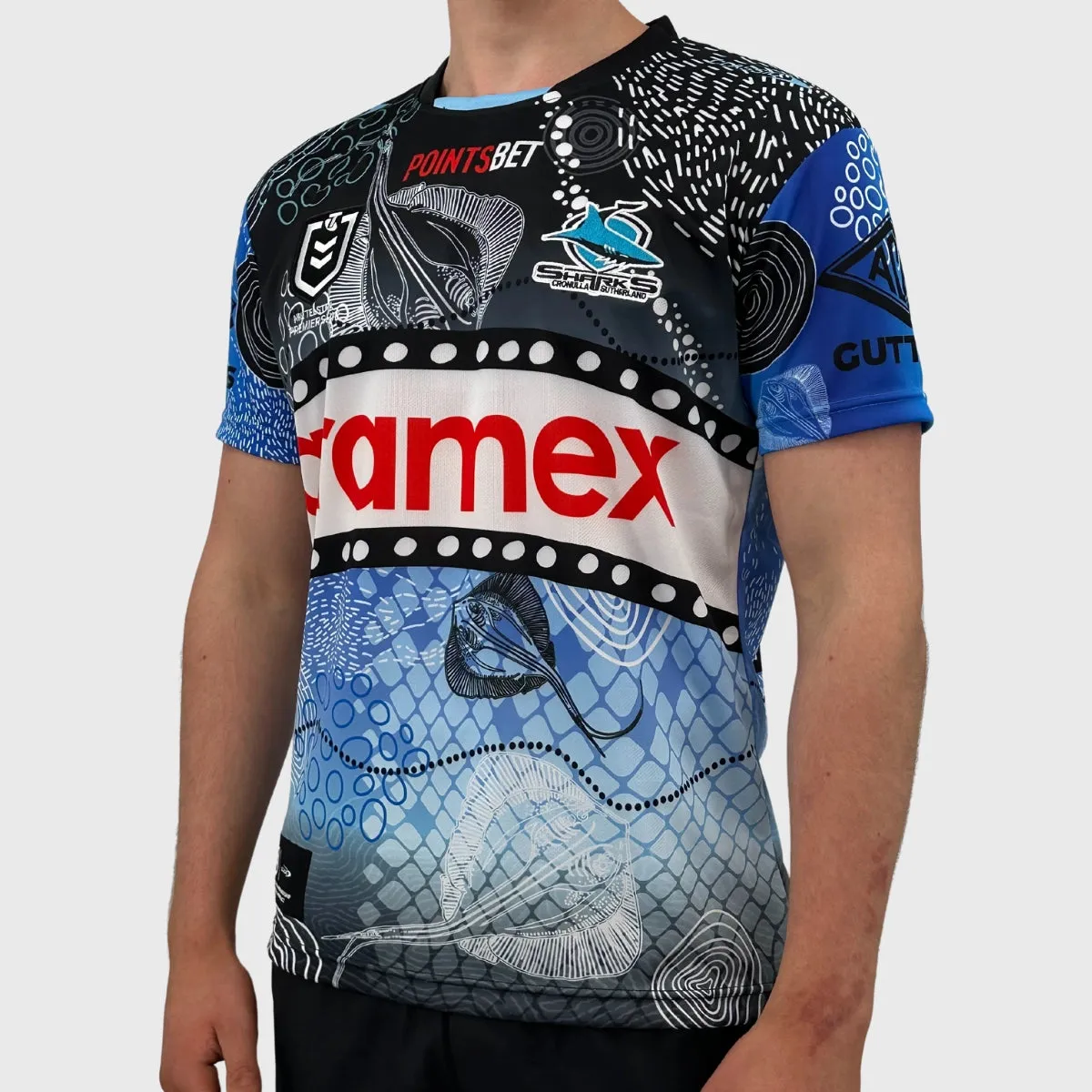 Classic Sharks Men's NRL Indigenous Rugby Jersey