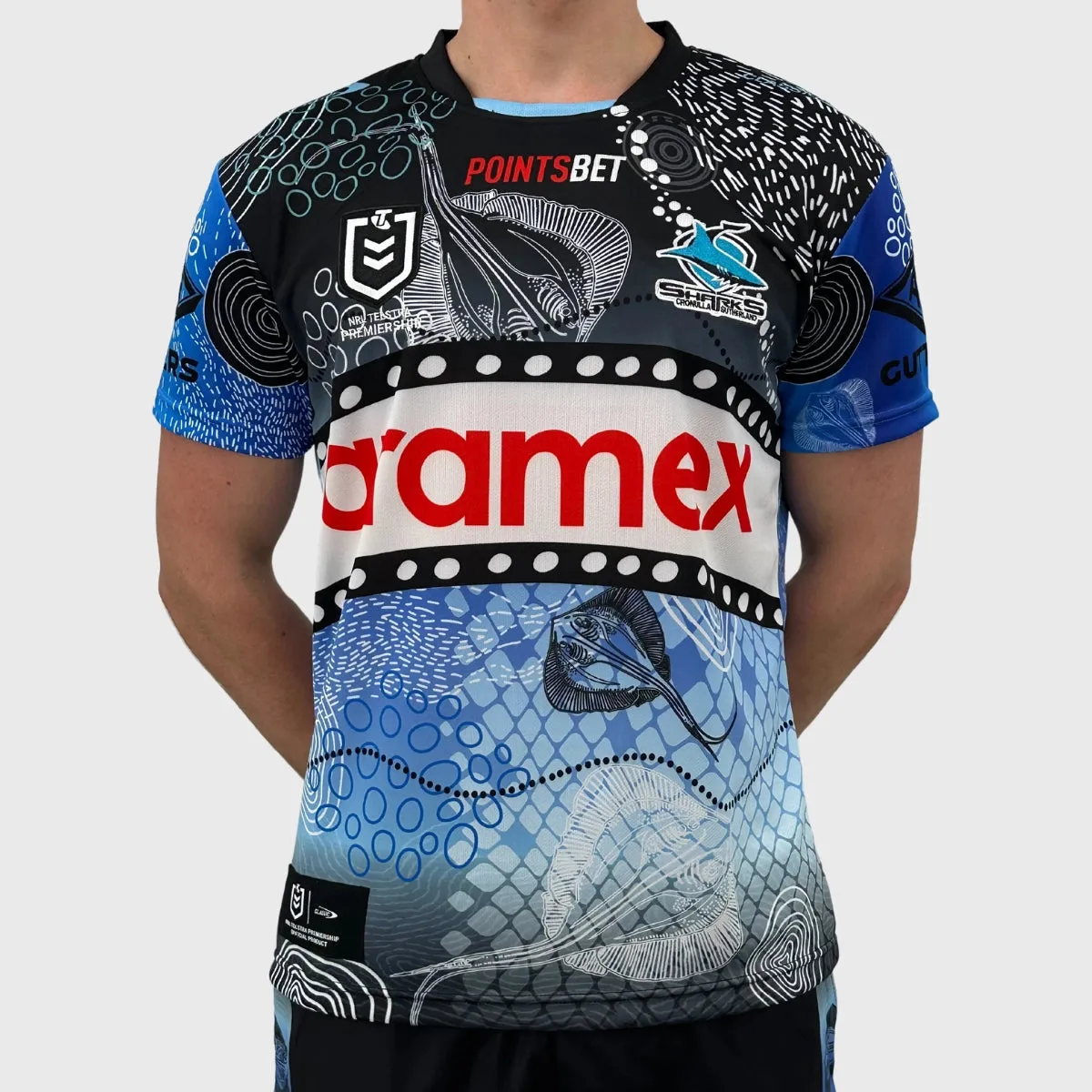 Classic Sharks Men's NRL Indigenous Rugby Jersey