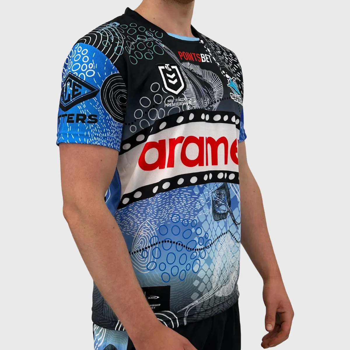 Classic Sharks Men's NRL Indigenous Rugby Jersey